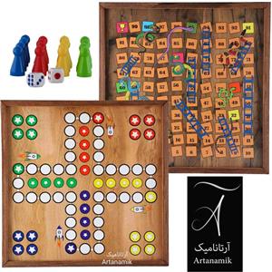 منچ و مارپله چوبی