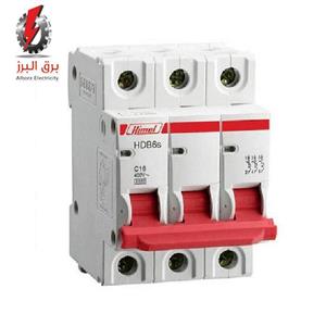 فیوز مینیاتوری سه پل (6KA) 10A هیمل