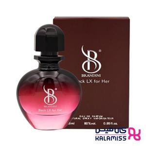 عطر جیبی مردانه برندینی مدل من این بلک حجم ۲۵ میلی لیتر