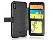 کیف چرمی Puloka Multi-Function Back Clip Wallet Case مناسب برای گوشی موبایل آیفون X 