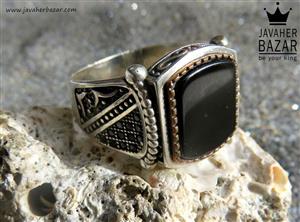 انگشتر نقره اسپرت مردانه - کد 45132