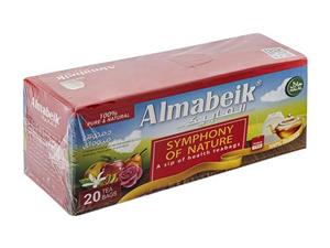 چای میوه ای کیسه‌ای آلمابیک بسته ۲۰ عددی