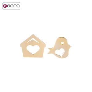 گوشواره طلا رزا مدل EG72 Rosa EG72 Gold Earring