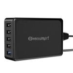 Tronsmart 5 Ports USB Desktop Charger QC3.0 54W UK - Black