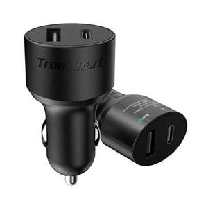 شارژر فندکی ترنسمارت با 2  خروجی USB CC2TF-BK