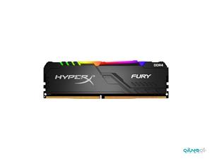 رم دسکتاپ DDR4 تک کاناله 3200 مگاهرتز CL16 کینگستون مدل HyperX FURY ظرفیت 16 گیگابایت