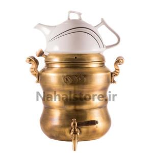 ست کتری و قوری مسی ساده (سحر) (افسون)-آنتیک