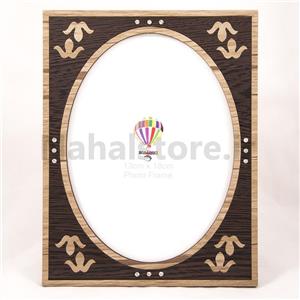 قاب عکس کوچک طرح گل سه پر نگین دار