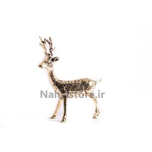 دکوری برنجی آهو ایستاده (طرح 1)-سایز 2