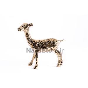 دکوری برنجی آهو ایستاده (طرح 2)-سایز 2
