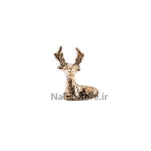 دکوری برنجی آهو نشسته (طرح 1)-سایز 1