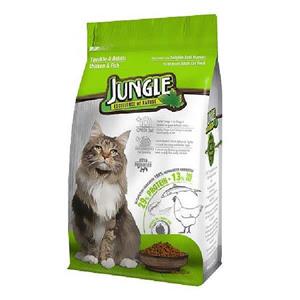 غذای خشک گربه جانگل با طعم مرغ و ماهی – Jungle Chicken & Fish