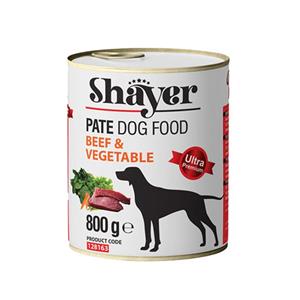 کنسرو سگ 800 گرمی شایر با طعم مرغ گوشت Shayer Chicken Beef 