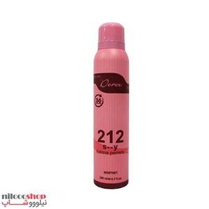 اسپری خوشبوکننده بدن زنانه درکس رایحه عطر کارولینا هررا 212 حجم 200 میلی لیتر