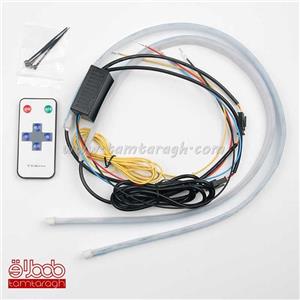 دی لایت فلکسیبل هفت رنگ-RGB متحرک (رانینگ) ریموت دار کاسه چراغ سایز 60 سانتی‌متر