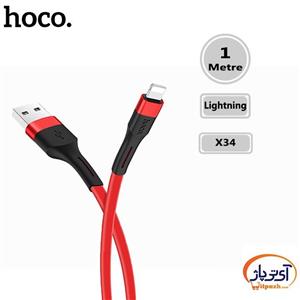 کابل تبدیل USB به لایتنینگ هوکو مدل X34 طول 1 متر