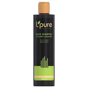 شامپو موی رنگ شده لپیور حجم 230 میل HAIR SHAMPOO FOR COLORED AND DAMAGED 230G LPURE 