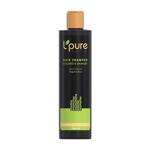 شامپو موی رنگ شده لپیور حجم 230 میل HAIR SHAMPOO FOR COLORED AND DAMAGED 230G LPURE 