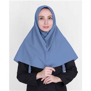 مقنعه ساده سایز 85 رنگ آبی روشن