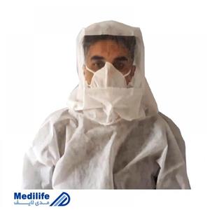 هایریسک کاور سفید بکر ( گان یکسره بدون درز )