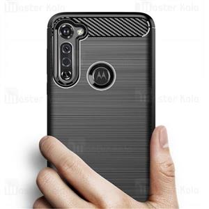 قاب محافظ ژله ای موتورولا Motorola Moto G8 Rugged Armor Fiber Carbon 