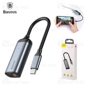 کابل تبدیل پورت تایپ سی به پورت LAN بیسوس Baseus Type-C to RJ45 interface HUB adapter CAHUB-H0G...