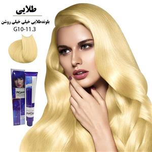 رنگ مو پیگار کراتینه بلوند طلایی پلاتینه خیلی روشن G10-11.3 