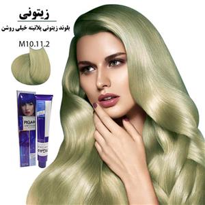 رنگ مو پیگار کراتینه بلوند زیتونی پلاتینه خیلی روشن M10-11.2