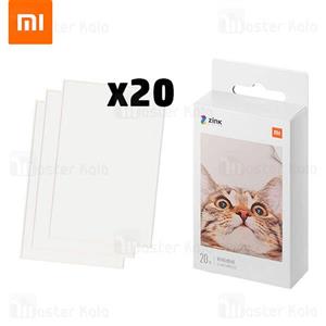 پک 20 تایی کاغذ چاپ پرینتر شیائومی Xiaomi Mi Portable Pocket Photo Printer Paper 20 Sheet