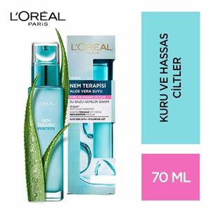 سرم آبرسان لورآل مدل L'OREAL Hydra Genius Aloe Water مناسب پوست نرمال تا پوست های مختلط حجم 70میلی لیتر