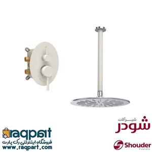 حمام توکار شودر مدل روگن شیری ‌کروم Brass تیپ 1 