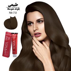 رنگ مو وینا ۱۲۵میل کراتینه بلوند متوسط N6-7.0