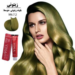 رنگ مو وینا ۱۲۵میل کراتینه بلوند زیتونی متوسط M6-7.2 