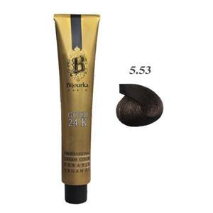 رنگ مو بیجورکا ۱۰۰میل قهوه ای کاکائویی متوسط ۵٫۵۳ 