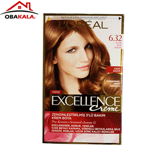 کیت رنگ مو لورال سری excellence شماره 6.32 