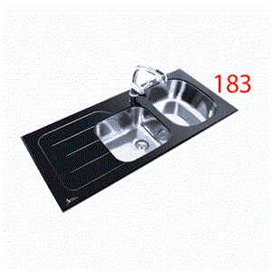 سینک اخوان مدل 183توکار لگن راست(سایز51*116) Akhavan 183