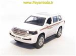 (سایز معمولی) اسباب بازی تویوتا چراغدار (TOYOTA LANDCRUISER BY KINGSTOY) سفید