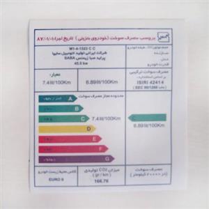 برچسب انرژی پراید صبا 