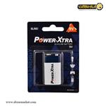 باتری کتابی POWER XTRA آلکالاین 9 ولت