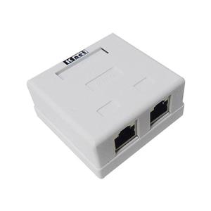 کیستون باکس روکار کی نت مدل CAT6 دو پورت شیلد دار
