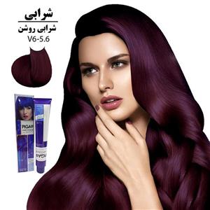 رنگ مو شرابی روشن پیگار شماره 5.6 حجم 100 میلی لیتر