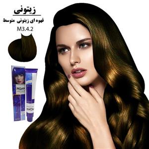 رنگ مو پیگار کراتینه قهوه ای زیتونی متوسط M3-4.2 