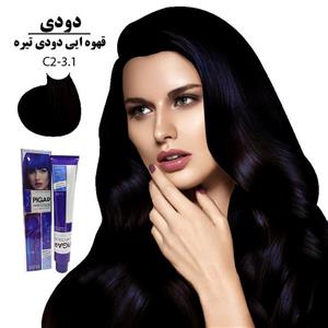 رنگ مو قهوه ای دودی تیره پیگار شماره 3.1 حجم 100 میلی لیتر