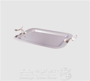 سینی کوچک قایقی نقره ای یونیک مدل UN-3860-N