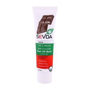 ماسک صورت سودا حاوی عصاره شکلات تلخ مناسب انواع پوست حجم 100 میل Sevda Active Skin Care Dark Chocolate Peel Off Mask For All Type ml 