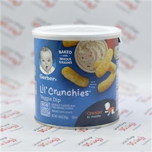 غذای کودک گربر Gerber مدل سری Lil Crunchie مدل Veggie Dip