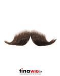 سبیل مصنوعی مدل هَندِلبار رنگ قهوه ای ۶ mustache handlebar