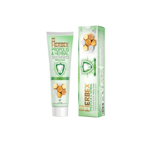 خمیر دندان گیاهی پروپولیس حاوی بره موم HERBEX 70ml Herbex Vegan Propolis Toothpaste 