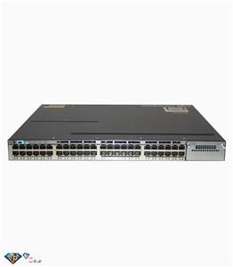 سوئیچ گیگابایت 48 پورت فول poe سیسکو Cisco WS-C3750X-48PFS-Core Switch