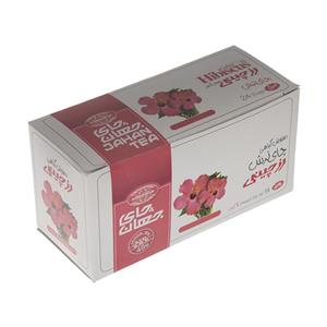 دمنوش کیسه ای چای ترش رز چینی جهان مجموعه 24 عددی Jahan Herbal Tea Hibiscus Pack of 